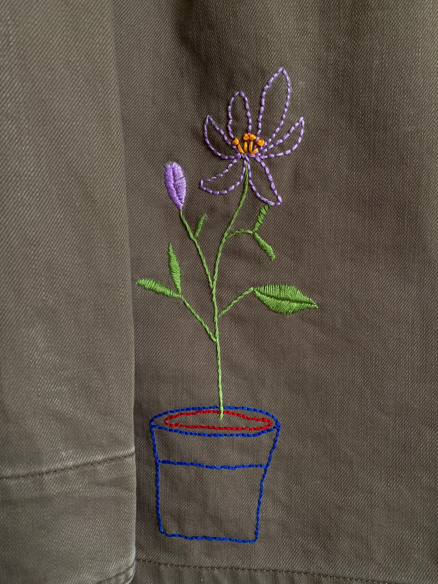 Jakke med broderi