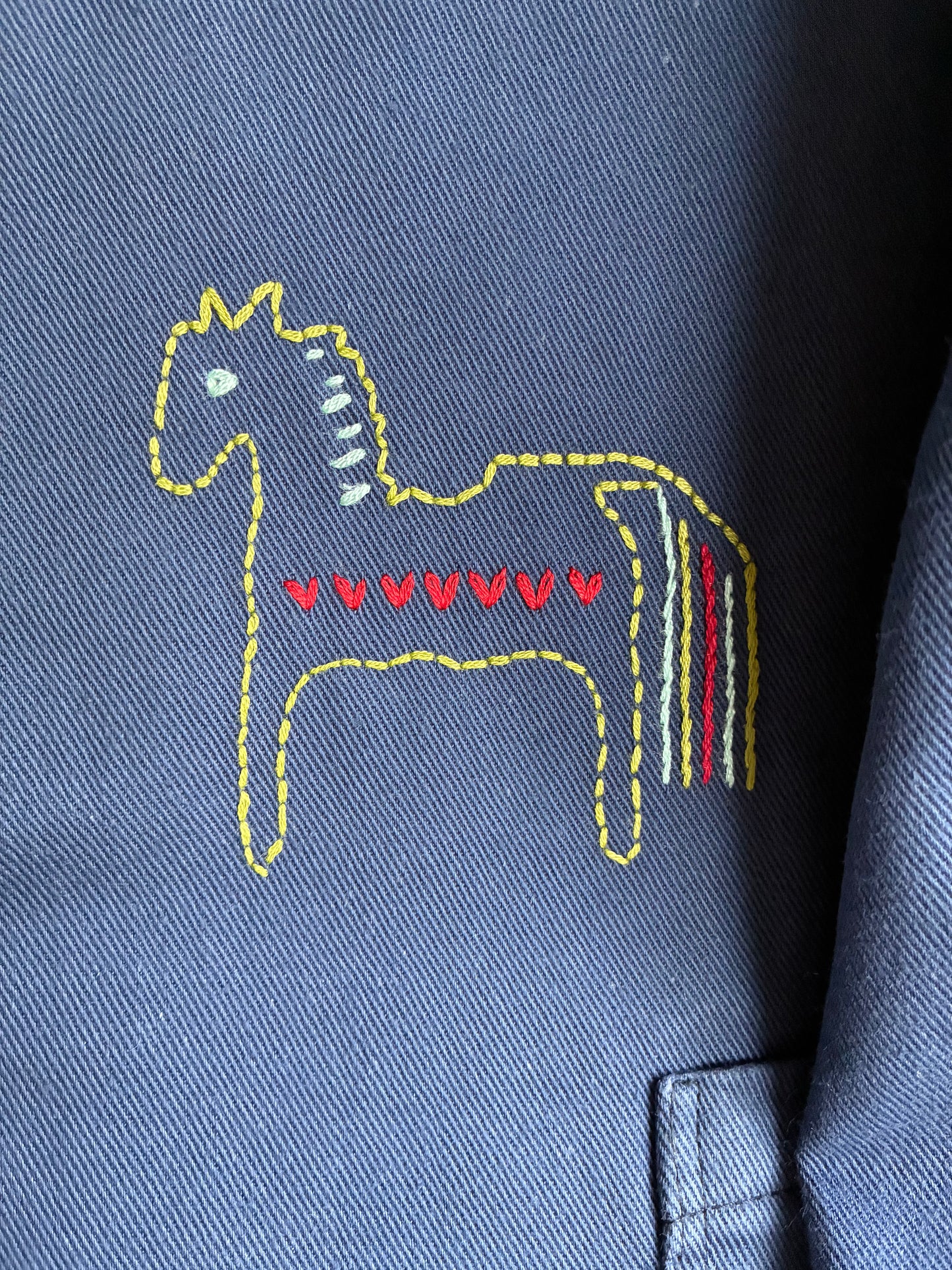Jakke med broderi