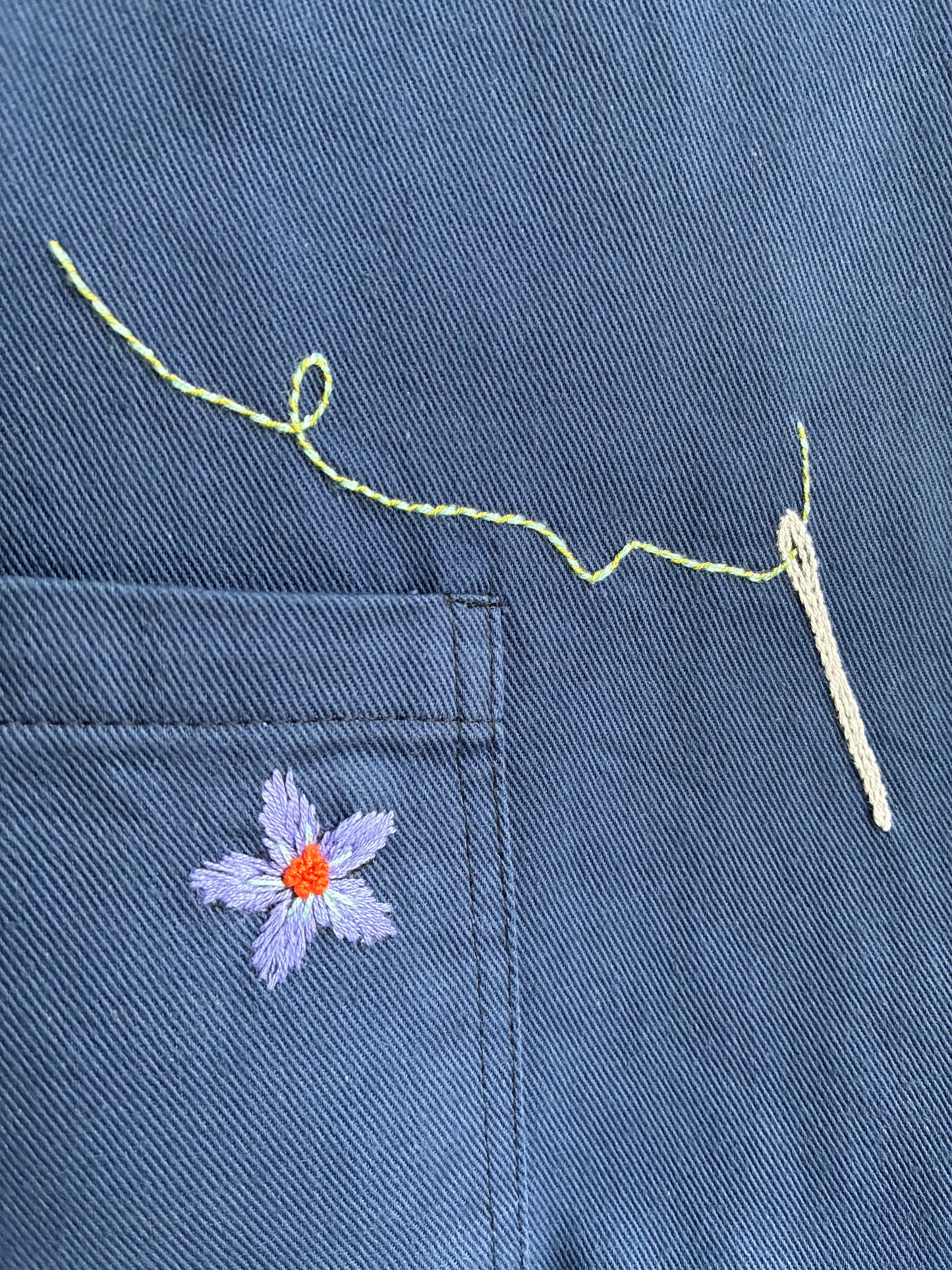 Jakke med broderi